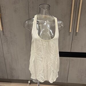 Bella Dahl Cream Racerback Tank Top